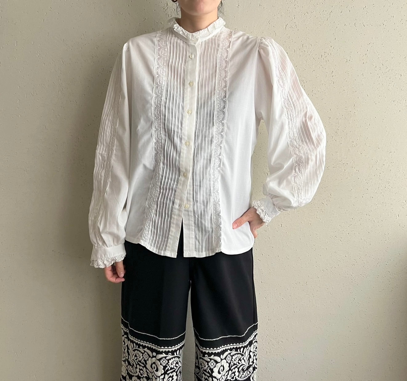 90s Lace Blouse Made in Austria