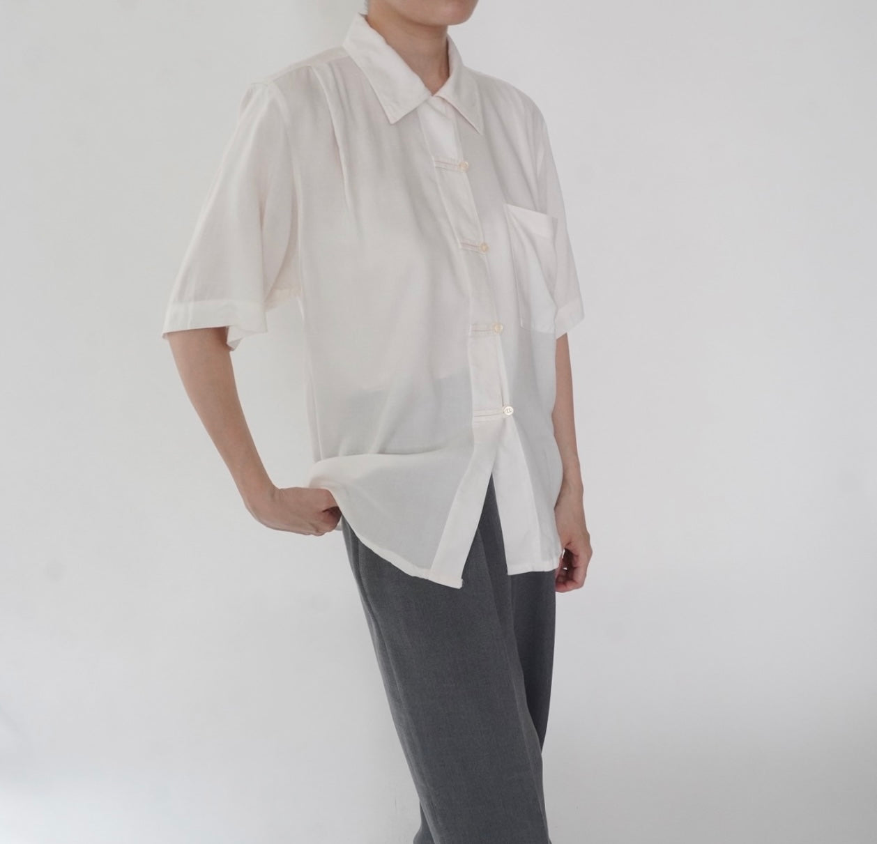 90s Design Rayon Shirt