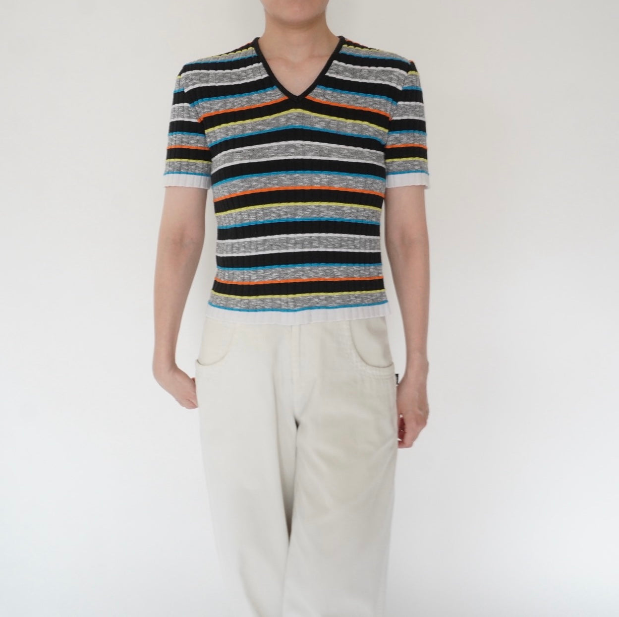 90s Striped Top Made in Italy