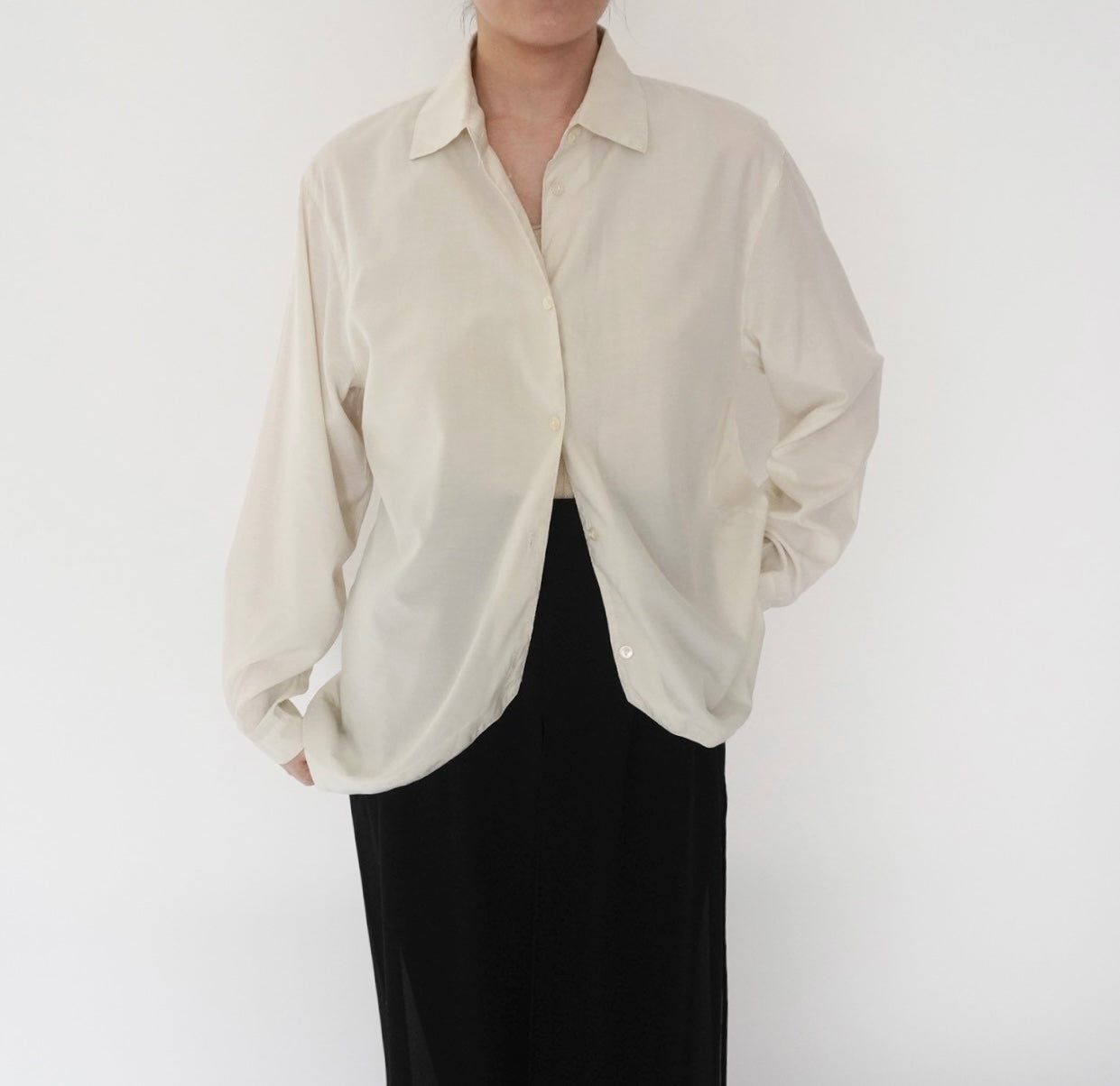 80s "finity x SAKS FIFTH AVENUE" Design Shirt Made in USA