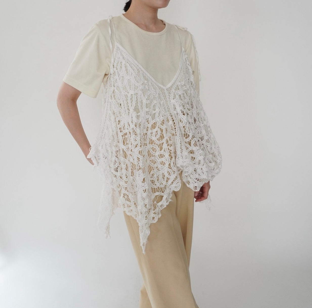 00s Lace Design Top