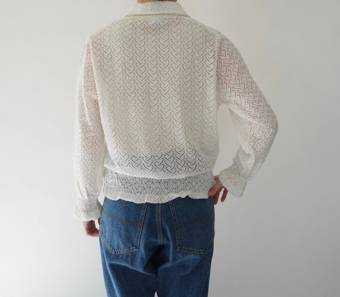 70s Lace Design Shirt