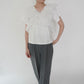 White Ruffle Top
