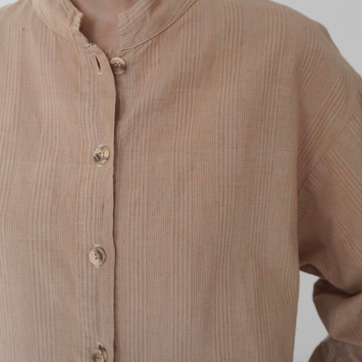 90s Linen x Cotton Shirt Made in USA