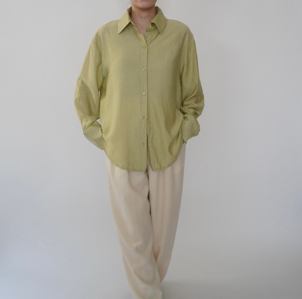 90s Light Green Shirt
