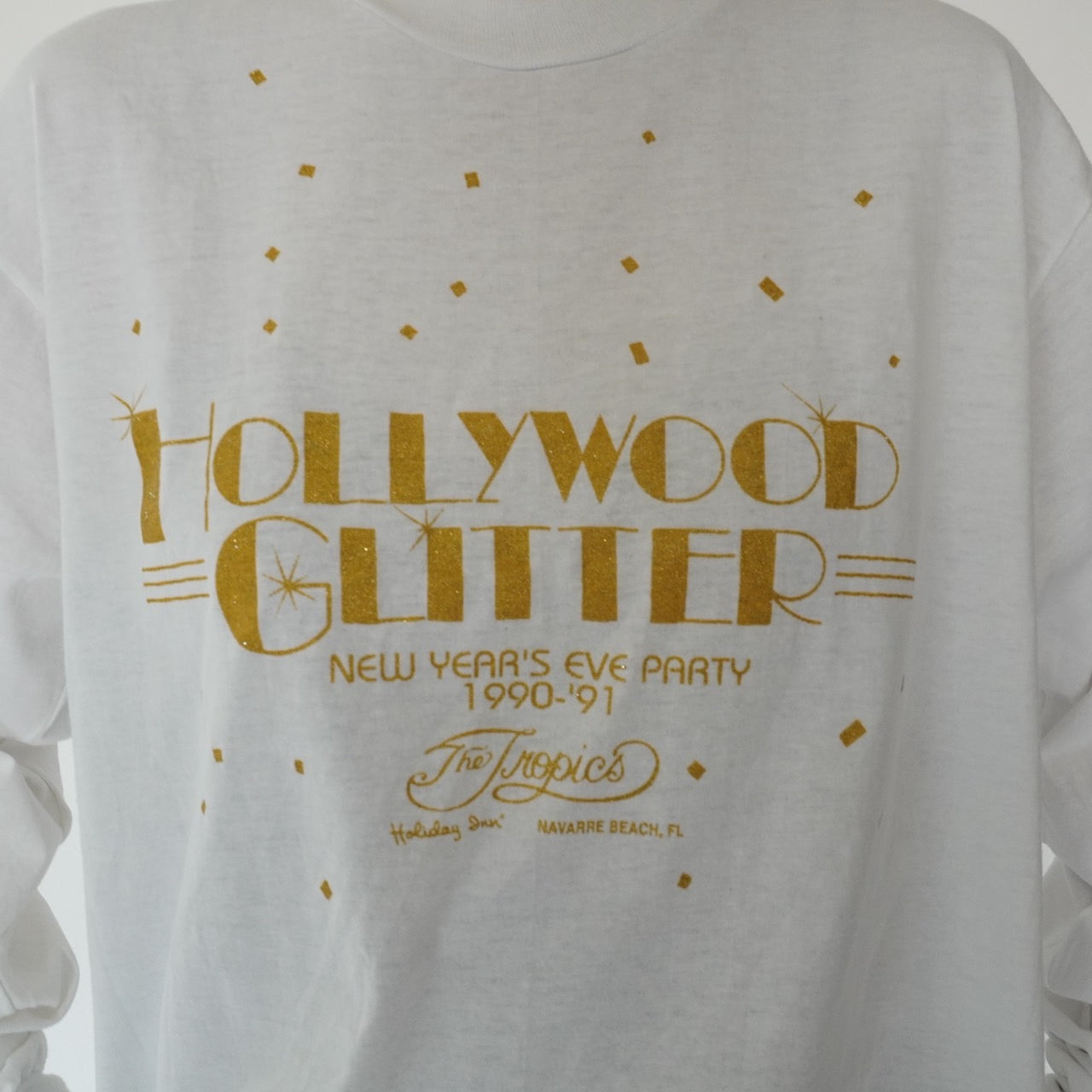 90s Printed Long Sleeves  T-shirt Made in USA