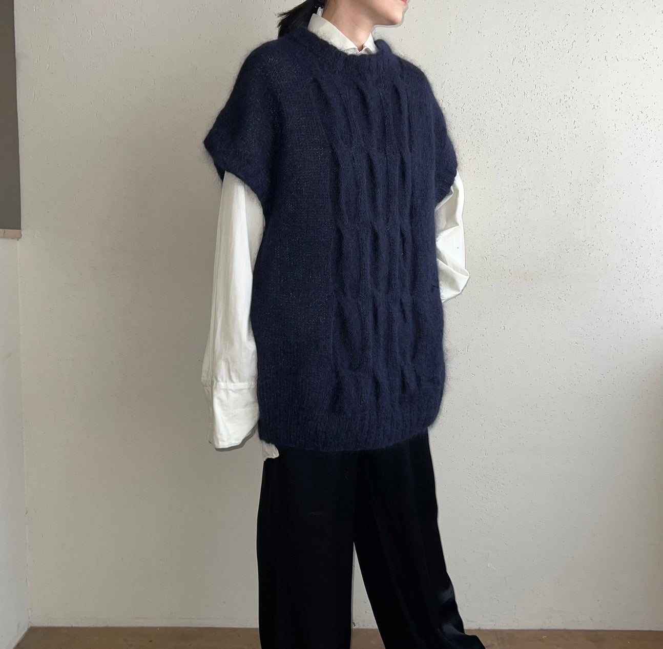 80s Navy Knit