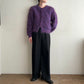 80s Purple Knit Cardigan