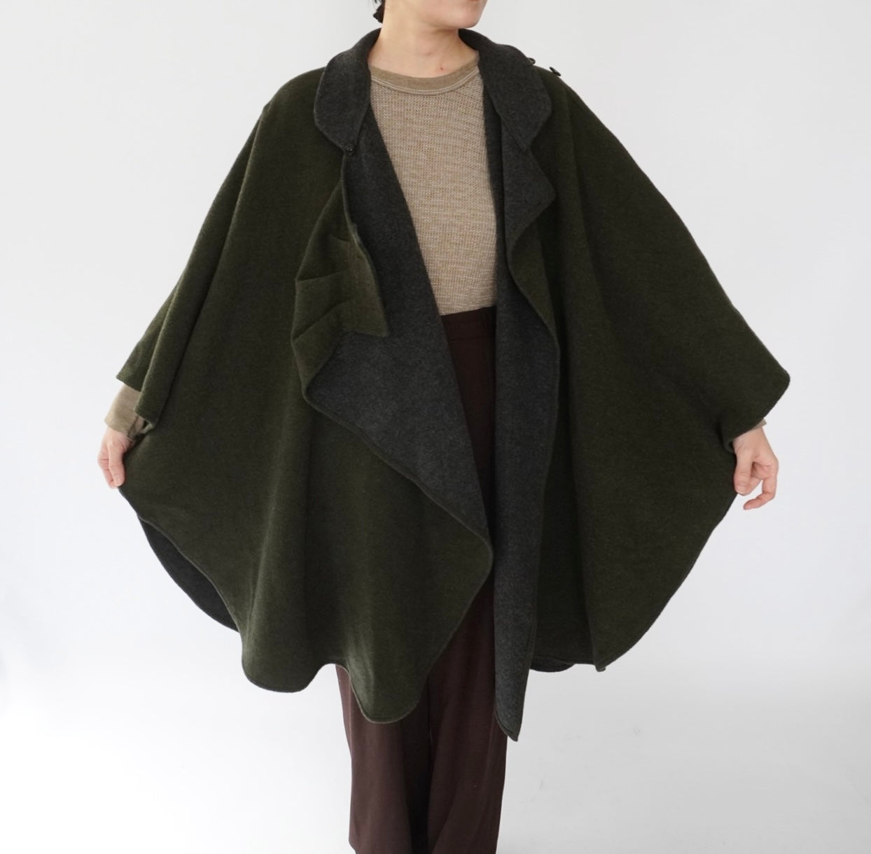 90s Design Poncho Jacket