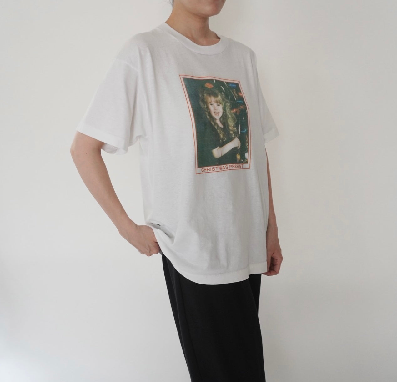 90s Photo Printed T-shirt Made in USA