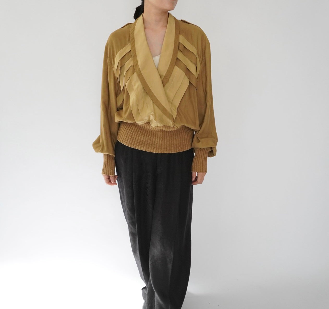 80s Silk Design Top