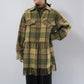 80s Plaid Fringe Design jacket Made in Italy
