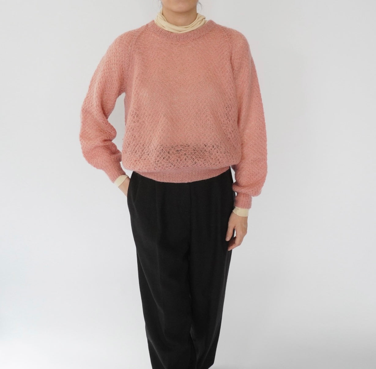 80s Pink Knit
