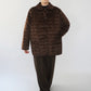 90s Velour Quilted Jacket Made in Italy