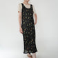 90s Floral Print Sheer Dress Made in Italy
