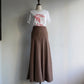 60s High Waist Maxi Skirt