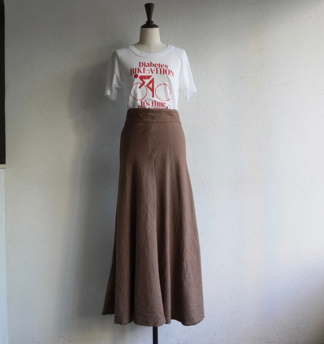 60s High Waist Maxi Skirt