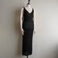 90s Black Crochet Dress Made in Italy