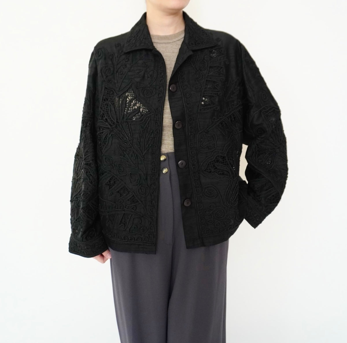 90s Silk Design Jacket