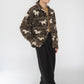 90s Horse Pattern Fleece Jacket