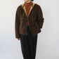 90s Faux Shearling Zipped Jacket