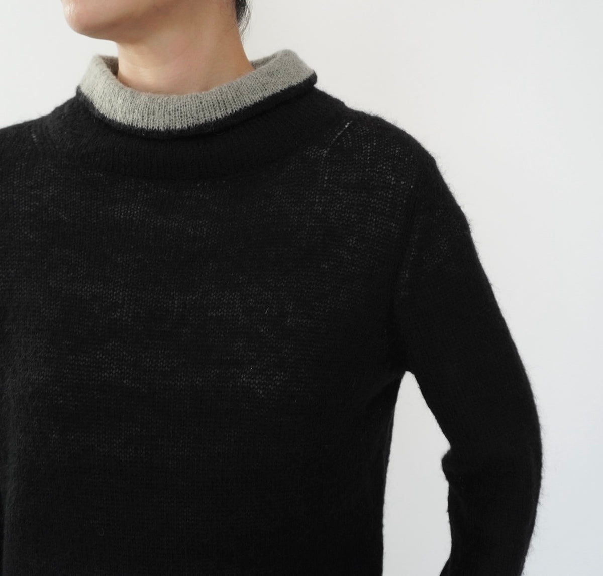 90s Black×Gray Knit