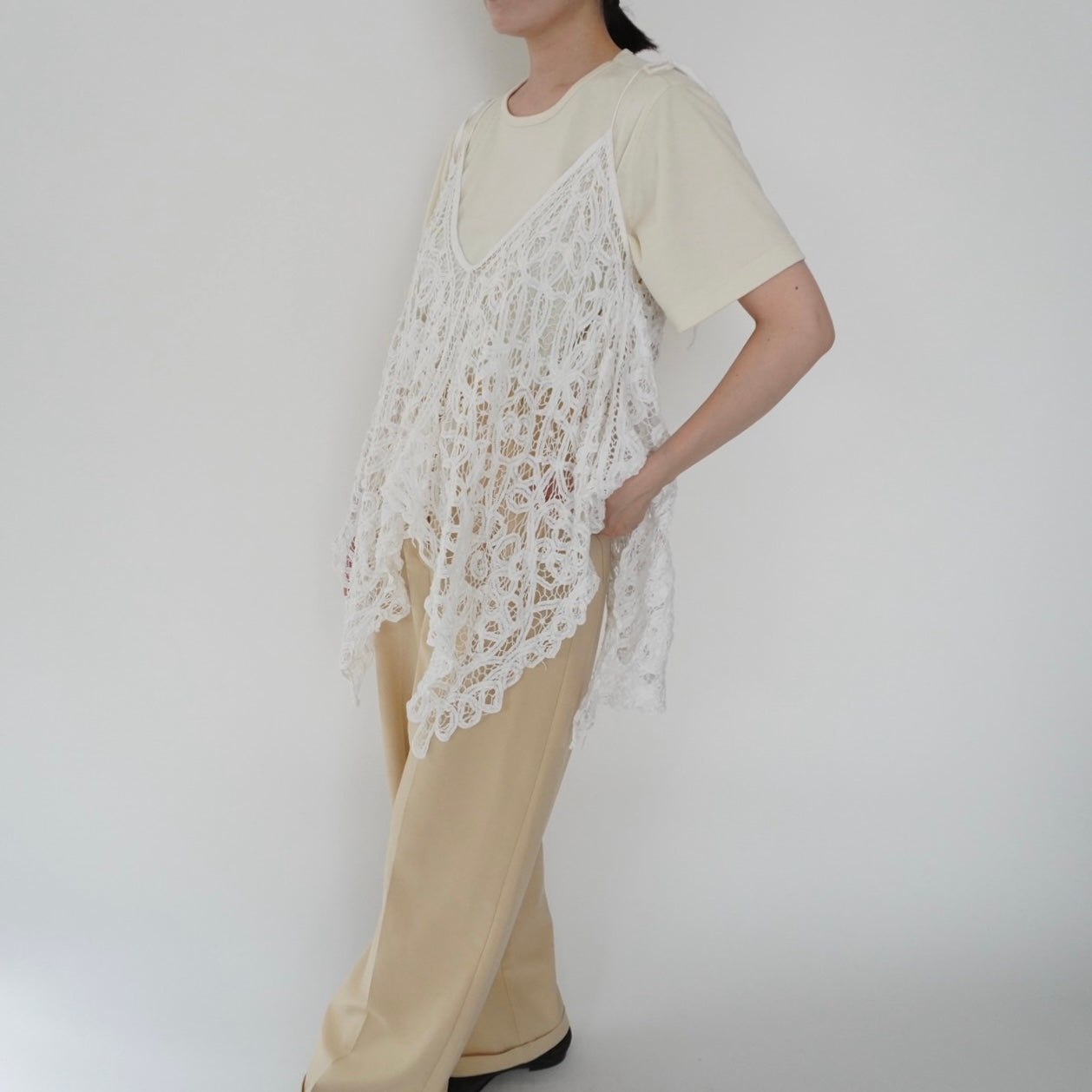 00s Lace Design Top