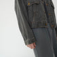 80s Black Denim Jacket