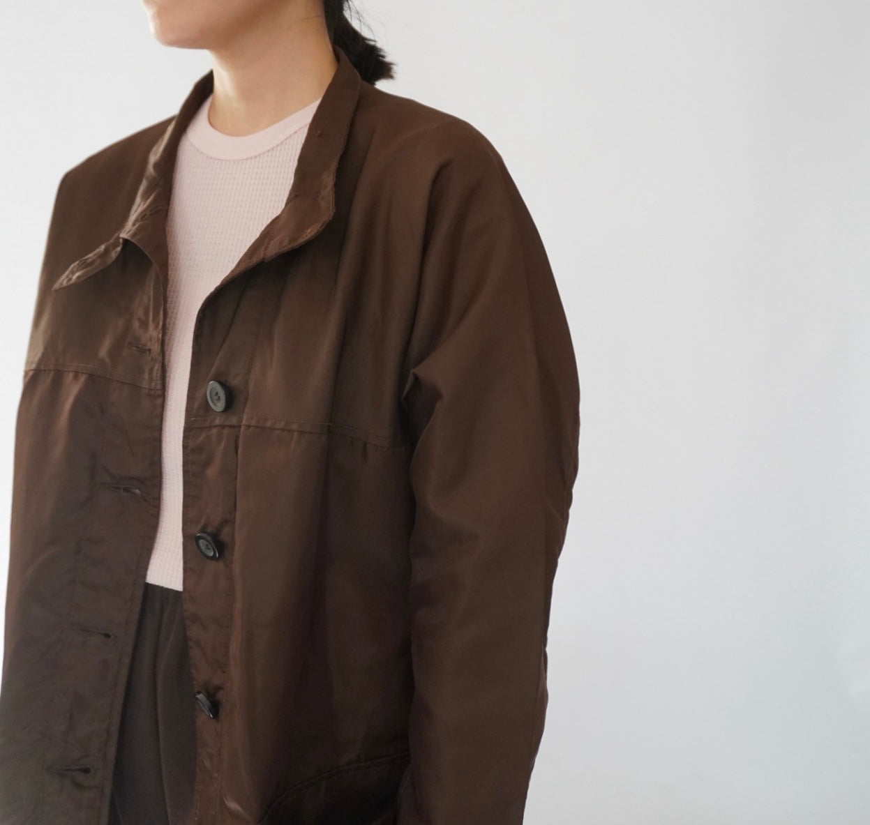 90s Brown Nylon Jacket