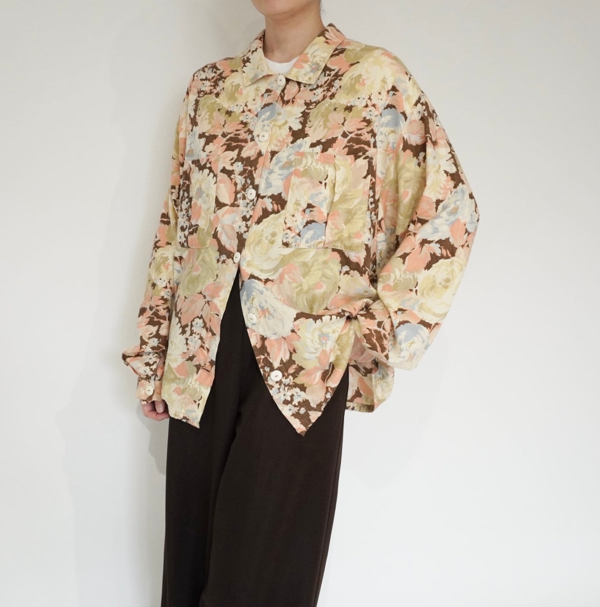 90s Flower Pattern Shirt