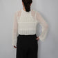 90s White Crochet Cardigan