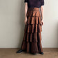 90s Silk Design Skirt Made in USA