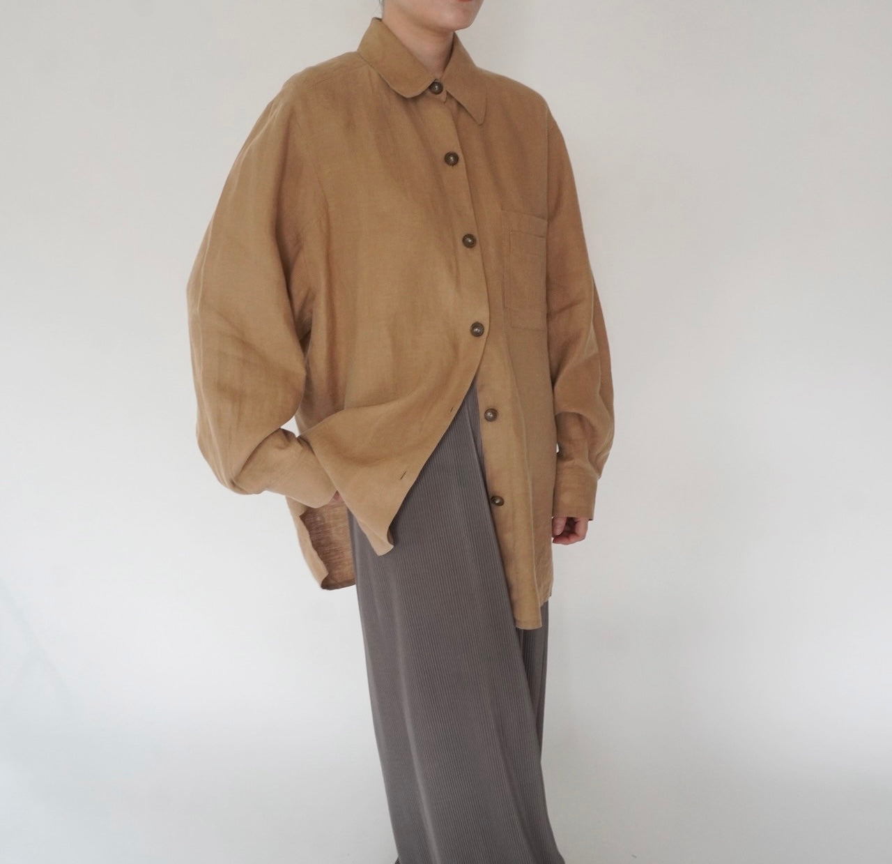 90s Oversized Linen Shirt