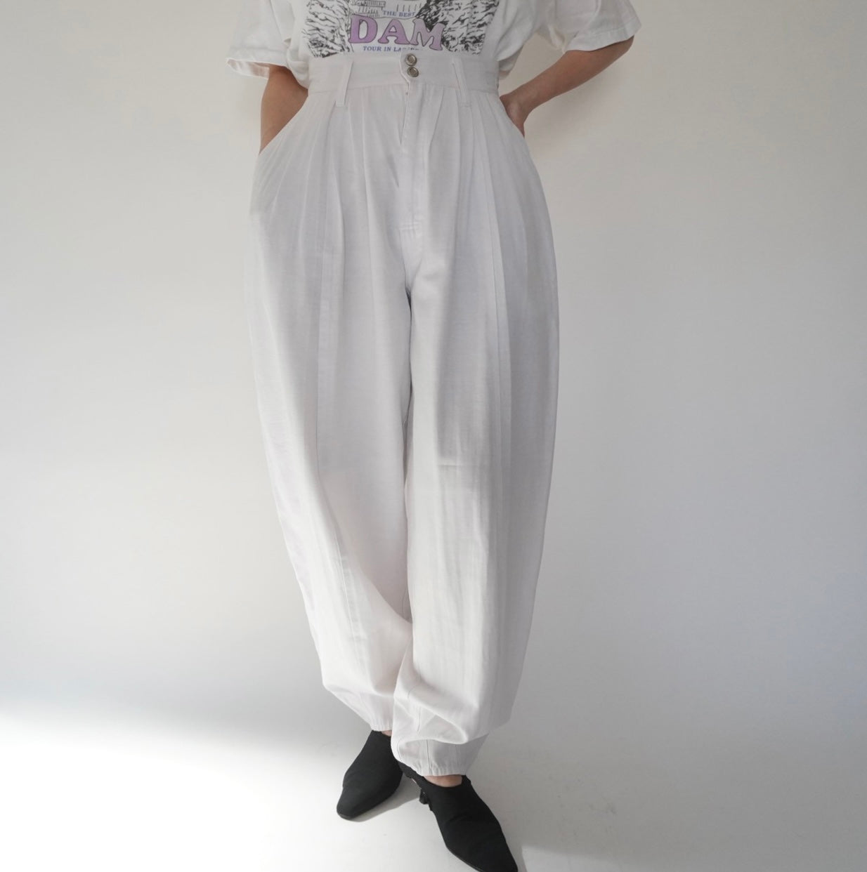 80s Design Wide Pants