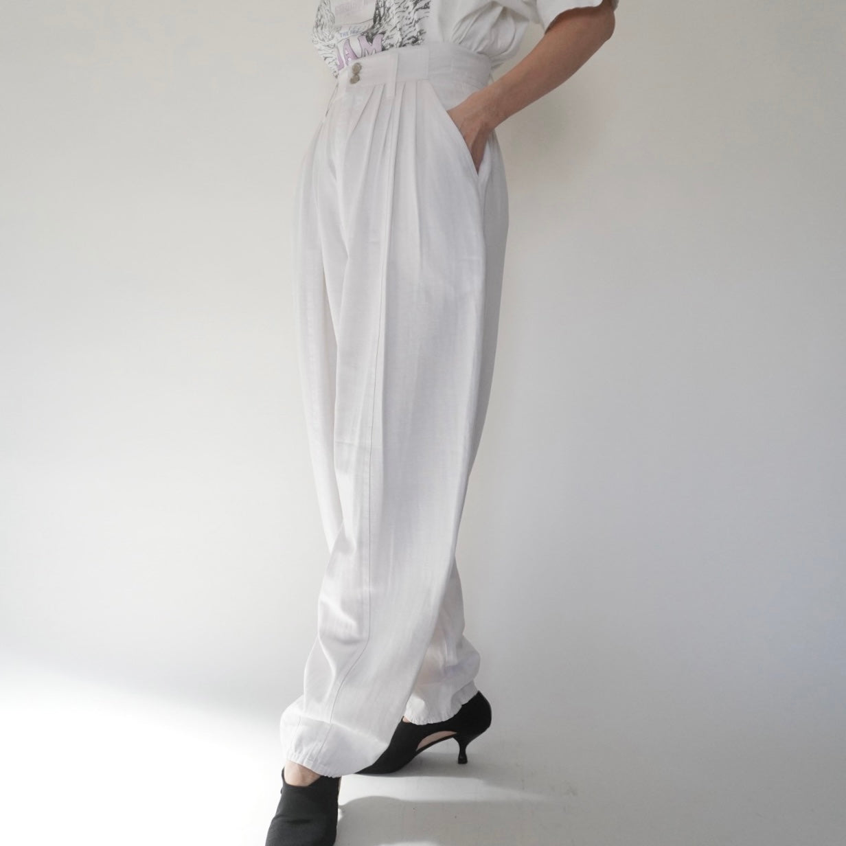 80s Design Wide Pants