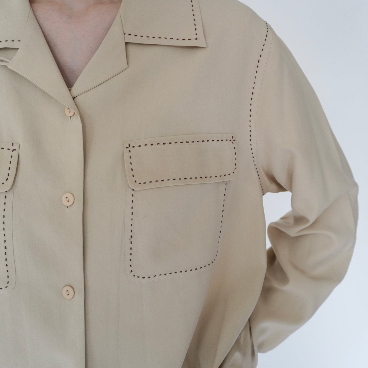 90s Silk Design Shirt