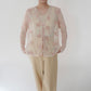 80s Embroidery Sheer Blouse Made in USA