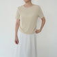 90s Beige Top Made in USA