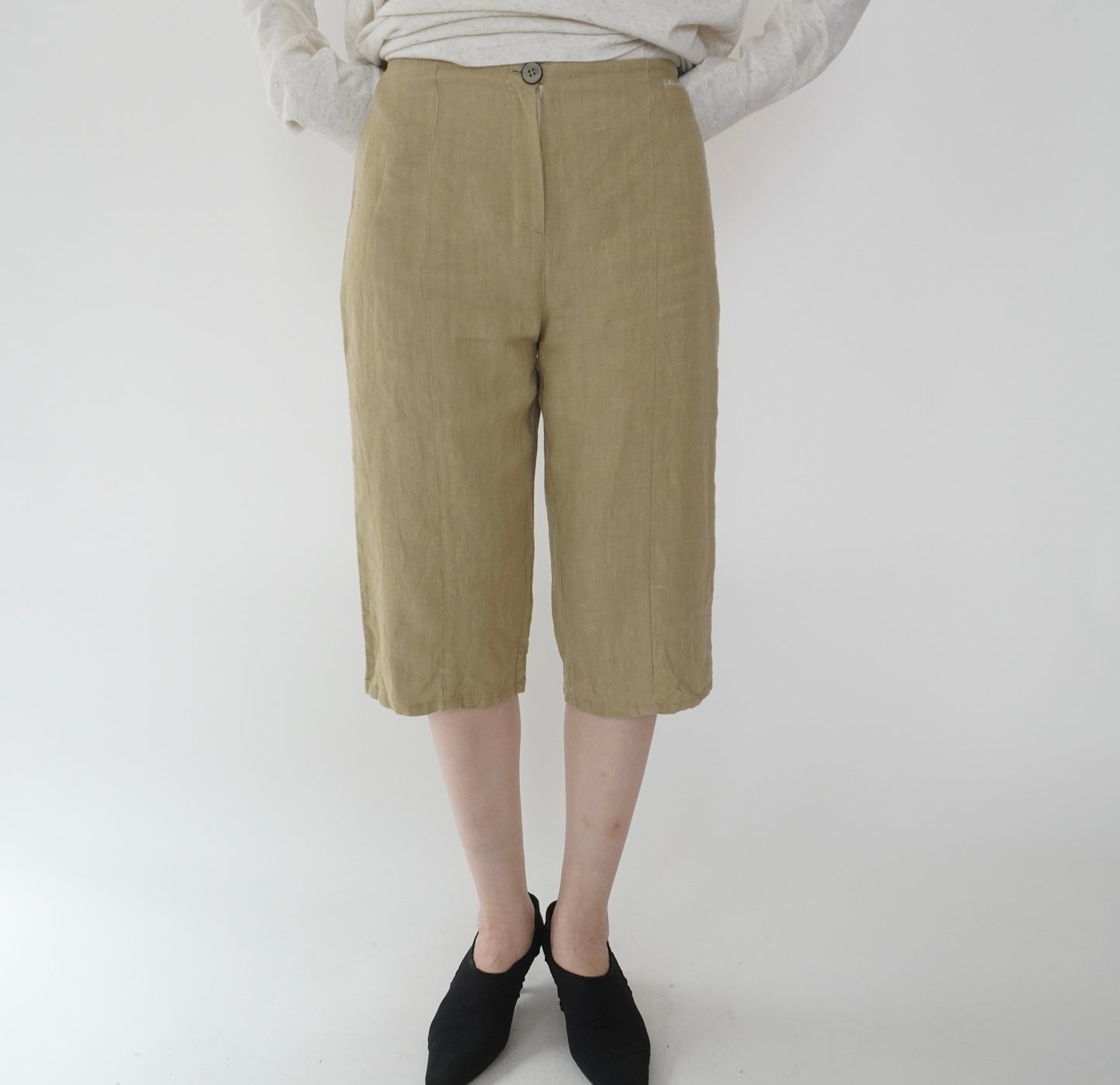 90s Linen Shorts Made in Italy