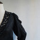 80s Black Design Knit