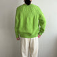 80s Light Green Knit Cardigan