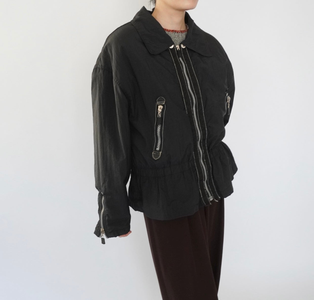 90s "Brandon Thomas" Black Design Jacket