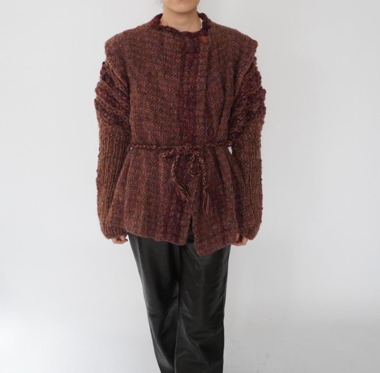 70s80s Woven Knit Jacket