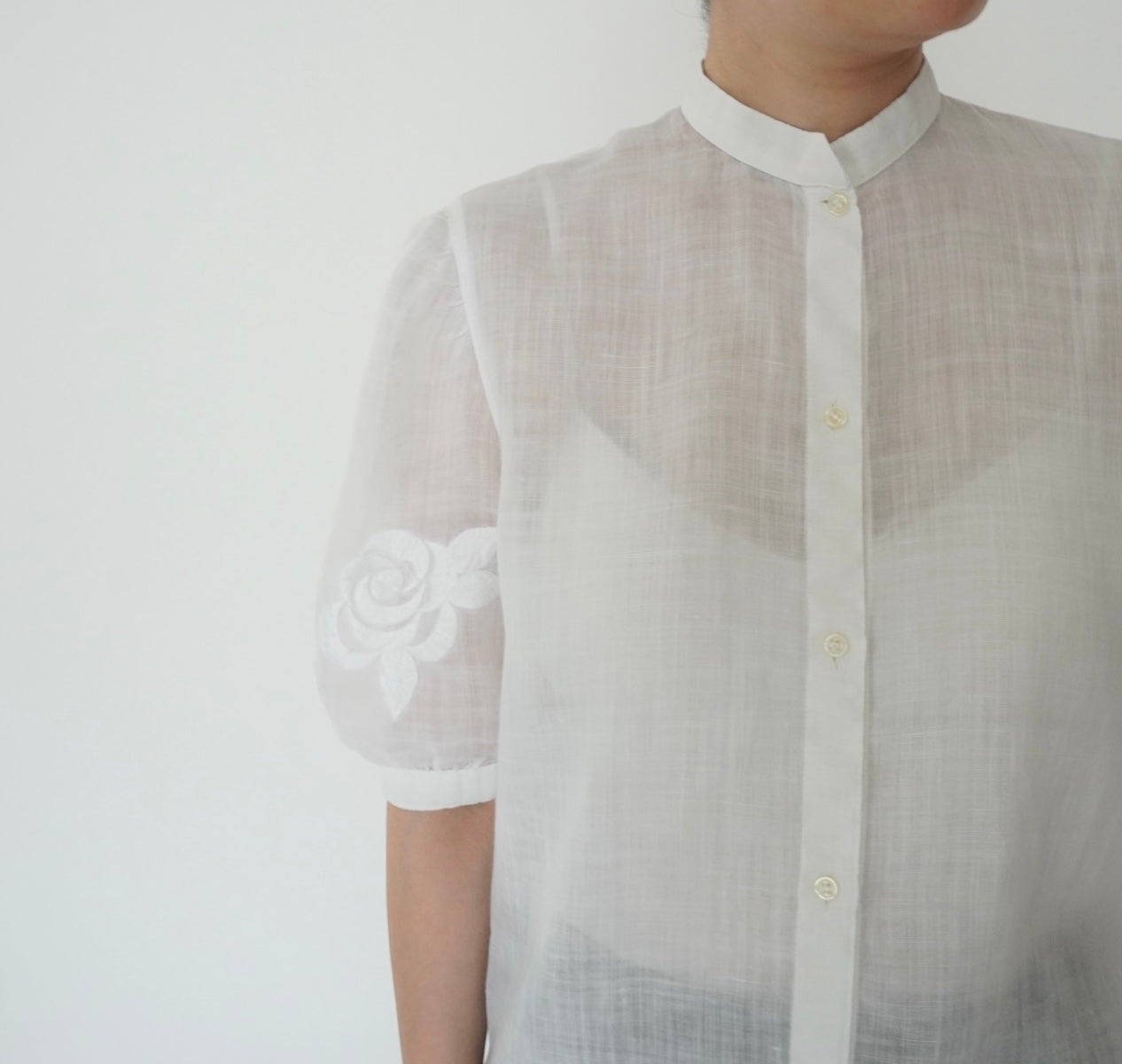 80s Embroidery Design Shirt Made in Italy