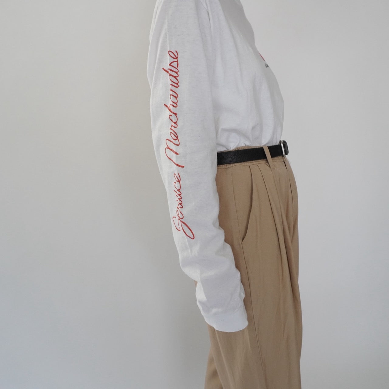 80s Printed Long Sleeves T-shirt Made in USA