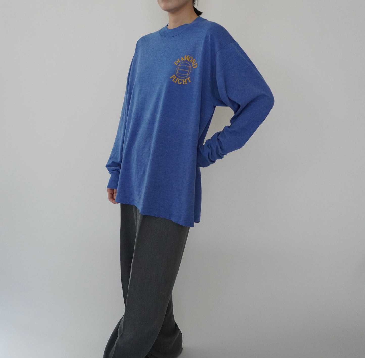 90s Printed Long T-shirt Made in USA