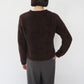90s Brown Boa Top