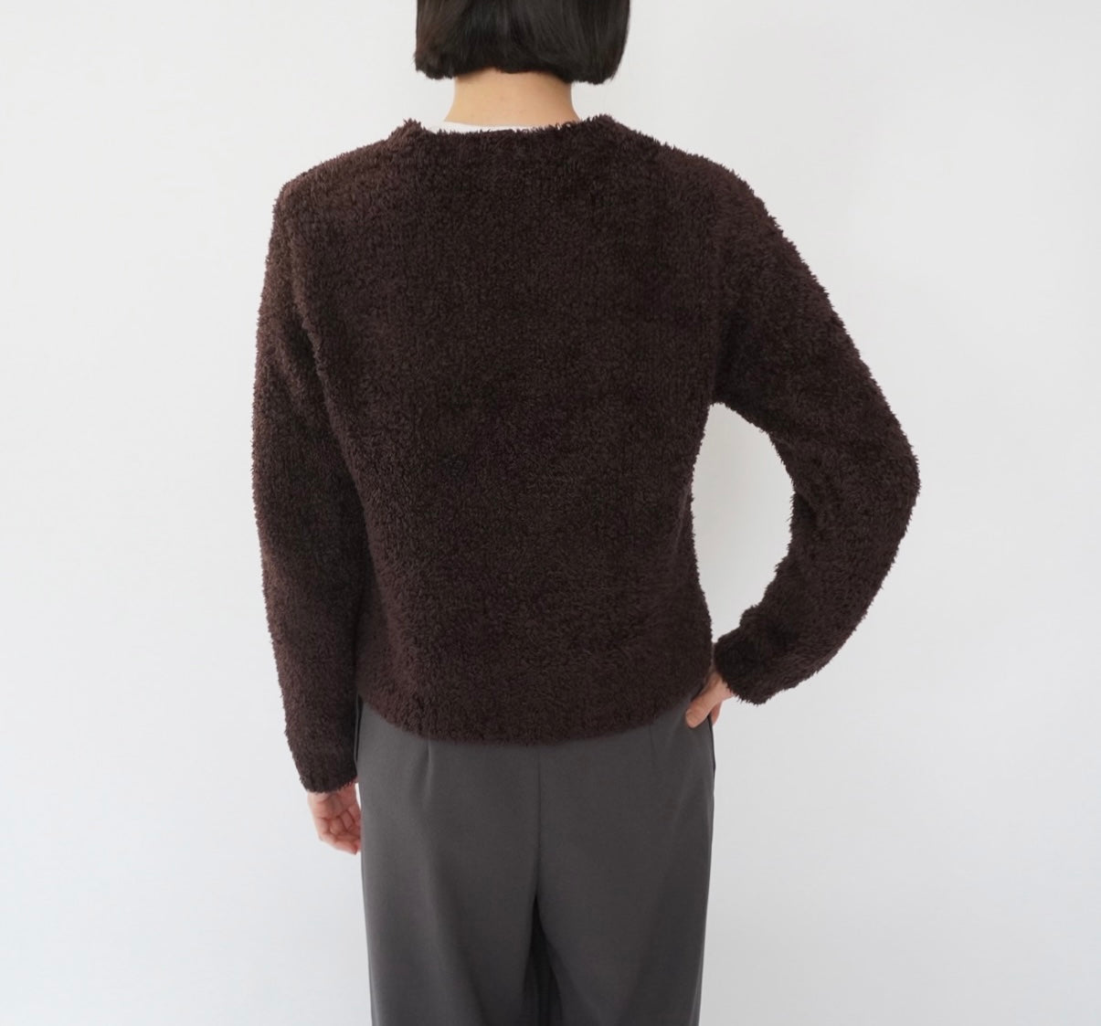 90s Brown Boa Top