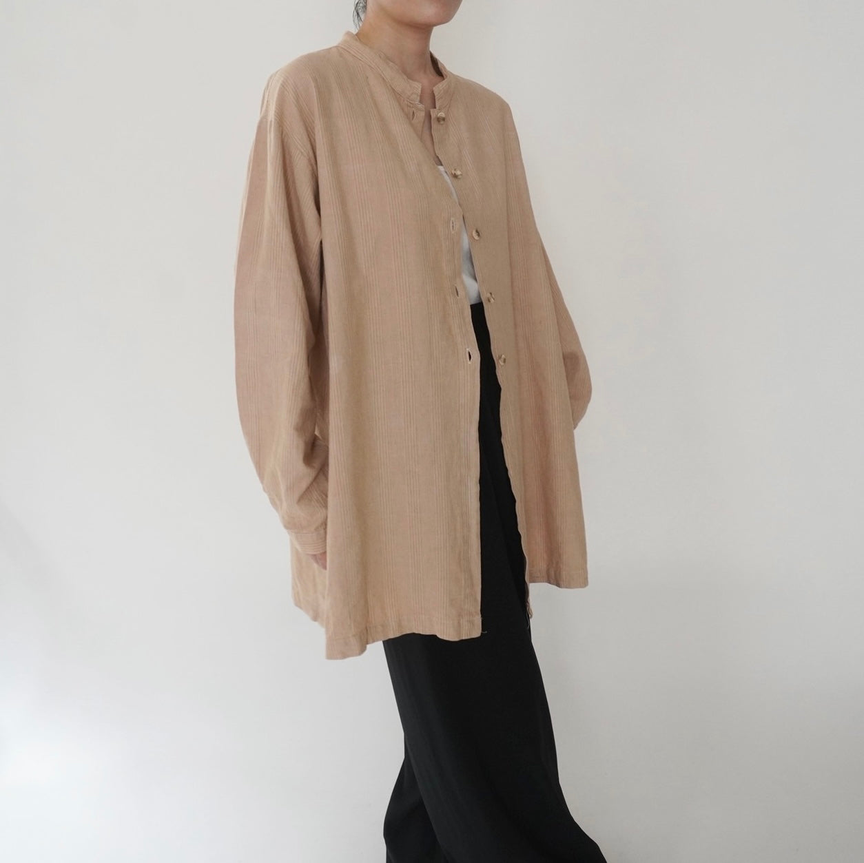 90s Linen x Cotton Shirt Made in USA