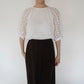 80s Cut Lace Design Blouse